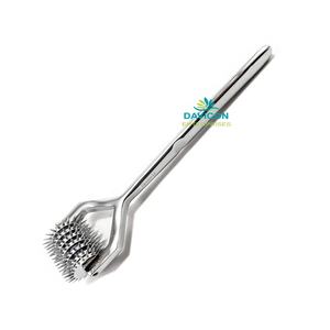 Molinete de acero inoxidable de alta calidad Davicon | Instrumento médico de martillo neurológico para pruebas sensoriales - Product Image 3