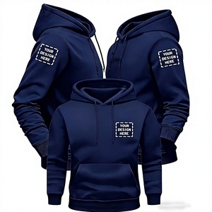 Customizable Men's 100% Cotton Fleece Oversized Hoodie Personalized Photo/Text Front <b>Back</b> Design Eco-Friendly Sweatshirt - Product Image 1