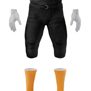 Ensemble d'uniformes de football américain personnalisés pour équipe, maillot et pantalon entièrement sublimés, respirants, résistants, tenue de sport pour match - Product Image 6