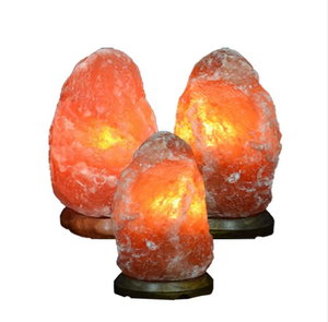 Lampe de sel de l'Himalaya biologique de haute qualité (sculptée) au toucher réel USB + LED 2kg Rose Blanc Forme géométrique Packing-Sian Enterprises - Product Image 5