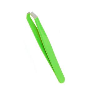 แหนบตัดขนตา Morje Surgical Green Precision ปลายเรียบ ทำจากสแตนเลส ยาว 10 มม. ด้ามจับพลาสติก - Product Image 1