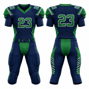 Camiseta de Fútbol Americano Personalizada para Hombre, Sublimada, Transpirable, de Poliéster, Cuello en V, Manga Corta, Uniforme de Equipo Ajustado - Product Image 5