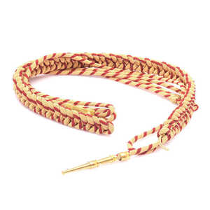 Aiguillette Personalizada de Alta Calidad en Color Amarillo con Cuerda para el Hombro o Cordón para Uniforme - Product Image 1