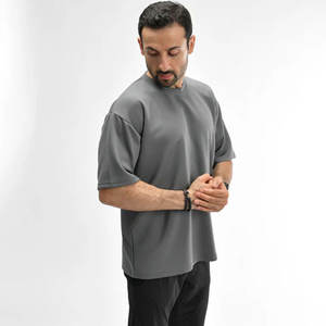 เสื้อยืดโอเวอร์ไซส์ ไซส์ใหญ่ เสื้อยืดผู้ชาย พิมพ์ลาย เสื้อยืดเรียบ แขนสั้น - Product Image 3