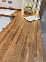 Panneau de comptoir intérieur en bois massif de caoutchouc du Vietnam, écologique et de qualité supérieure, plateau de table stratifié, matériau pour meubles