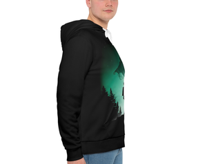 Sweat-shirts à capuche en tissu polaire polyester à motif uni imprimé par sublimation personnalisée pour hommes et femmes, teinture unie pour l'hiver - Product Image 4