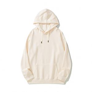 Sweat à capuche décontracté pour homme, 100 % coton jersey, coupe oversize, style hip-hop tendance, logo frontal gaufré, respirant - Product Image 5
