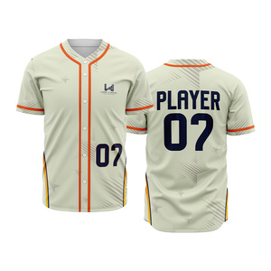 <b>Custom</b> Printed Men's Summer/Winter High Quality Baseball <b>Softball</b> Jerseys Short Sleeve Breathable Quick Dry 100% Polyester - Product Image 1