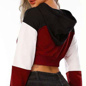 เสื้อฮู้ดครอปท็อปผู้หญิงแบบออกแบบเองได้ ไซส์พลัส ขายดีที่สุด - Product Image 6