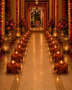 Elephant Shaped Water <b>Sensor</b> Diya Automatic LED <b>Light</b> for Ganpati Pooja, Diwali Decoration, Home Temple & Traditional Festive - Product Image 4