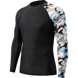 <b>Men's</b> Long Sleeve Rash Guard Sports <b>Shirt</b> for Swimming Surfing Diving Fitness Training Custom Logo OEM Factory - Product Image 2