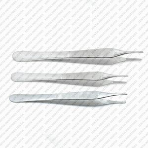 Ensemble de 3 pinces chirurgicales : pinces Adson pour tissus et pansements 12cm 15cm, pinces Kocher à verrouillage en acier inoxydable, instrument chirurgical - Product Image 3