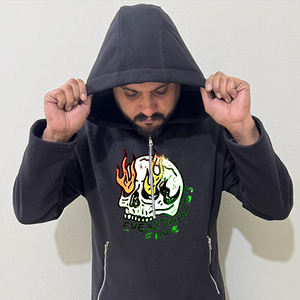 Nouveauté : Sweats à capuche pour hommes à manches longues en polaire brodée 100% coton, tissu doux, prix de gros, services OEM, pour garçons - Product Image 2