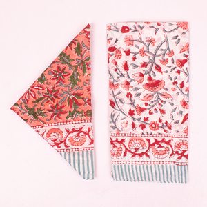 Bandana traditionnel imprimé à la main, motif floral, respirant, pour l'été, unisexe, cache-poils pour animaux, foulard héritage indien - Product Image 3