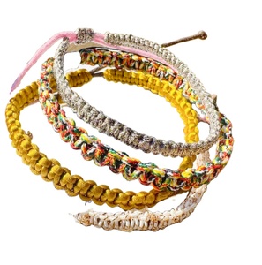 Trendy Handmade Friendship <b>Bracelets</b> Woven Wrist Ankle - Colorful Braided Thread <b>Bracelets</b> for Girls l Wrap SAILOR KNOT <b>BRACELET</b> - Product Image 1