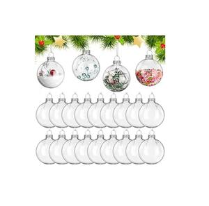 Christmas Ball Ornaments, 4pc <b>Set</b> Red Shatterproof Christmas Decorations Tree Balls for <b>Xmas</b> Trees Wedding Party Holiday - Product Image 5