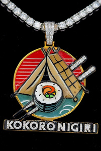 Nuevo diseño personalizado Logo colgante plata 925 encantos Iced Out esmalte completo VVS Moissanite letra inicial colgante - Product Image 6