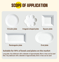 Couvre-aliments transparents jetables, résistants aux insectes, recyclables, non toxiques, résistants, sans BPA, en PE, pour conserver la fraîcheur des collations et du chocolat