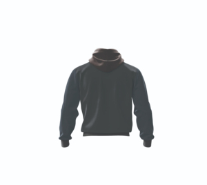 Sweat-shirt à capuche zippé pour homme, couleur unie, coupe classique, 100% coton French Terry, vêtement décontracté pour l'automne - Product Image 3