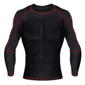 Nouvel arrivage : Ensemble de compression pour l'entraînement (pantalon et chemise à manches longues) / Ensembles de compression chauds pour homme pour le fitness et le travail en extérieur en hiver - Product Image 2