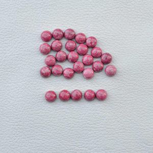 100% naturel rose Thulite rond Cabochon esprit soufflant Top qualité Thulite pierre précieuse en vrac pour la fabrication d'accessoires de bijoux - Product Image 3