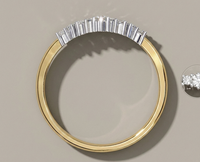 Anillo de Compromiso JURA JEWEL para Mujer con Diamante de Corte Brillante Redondo, Color E, Diamantes Cultivados en Laboratorio, Oro Sólido de 14K, Certificado, Moderno