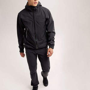 Chaqueta Cortavientos de Lona Impermeable de Invierno con Logotipo Personalizado para Hombre, Ropa de Caza con Cremallera Completa y Capucha - Product Image 4