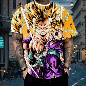 <b>Men's</b> 3D King Lion Graphic Polo Shirt | White & Gold Crown Lion Sublimation Quarter-Zip Tee | Symmetrical <b>Animal</b> Art Urban Top - Product Image 6