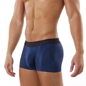 <b>Men</b> Breathable Polyester Sports Boxer Shorts Gym Fitness Underwear OEM Supplier Custom Wholesale <b>Trunks</b> - Product Image 2