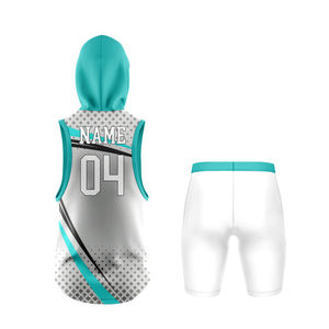 Uniformes de football 7v7 personnalisables en polyester, vente chaude, uniformes de football américain 7v7 à capuche de qualité supérieure par sublimation, 2026 OEM - Product Image 2