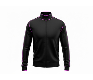 Veste en polyester à fermeture éclair intégrale avec design personnalisé par sublimation, vêtements de course et de fitness, chaude, respirante, séchage rapide |   Tailles Hommes Femmes Jeunes - Product Image 3