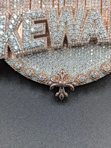 LUXESHINE JEWELLERY Themed Moissanite Silver Plated Pendant Crystal Rhinestone Micro Insert Inlay <b>Cross</b> Design Hip Hop <b>Charm</b> - Product Image 6