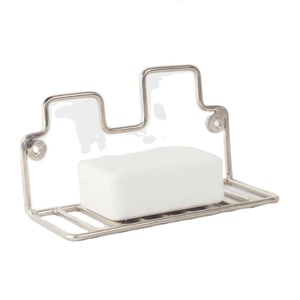 Artisanat en fer forgé Porte-savon en finition argentée Parfait pour les hôtels, les villas et les maisons Utilisation dans les salles de bain Porte-savon - Product Image 1