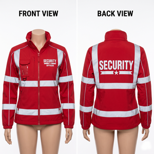 Veste de sécurité en cuir pour femme Sales Blackhardson, orange, polyester, 300 grammes, imperméable, respirante, avec bande réfléchissante et logo - Product Image 6