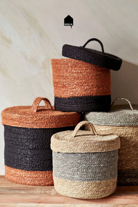 Sustainable Handmade Braided Basket Rustic Farmhouse Decor Decorative Braided Basket Eco Friendly Artisan Craft Modern Rustic - Product Image 4