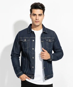 Veste en jean pour hommes, coupe personnalisée, avec logo, style vintage, fabrication OEM en gros - Product Image 5
