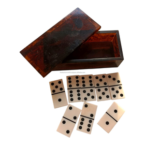 Juego de Dominó de Resina Ecológico Hecho a Mano con Caja de Almacenamiento con Logotipo Personalizado, Juego de Dominó Premium para Regalos - Product Image 6