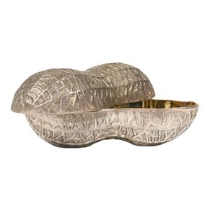 Caja de maní de oro antiguo, contenedor de almacenamiento de metal decorativo, soporte de baratija en forma de tuerca, caja de regalo, organizador para monedas de joyería - Product Image 1