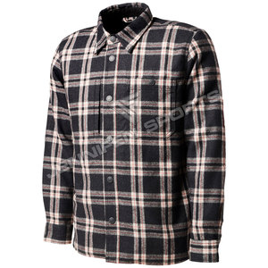 Camisa de franela de lana para motociclistas, personalizada para hombre y mujer, con protección de hombros de nivel 2 CE, forro de aramida y cremallera, para protección urbana. - Product Image 1