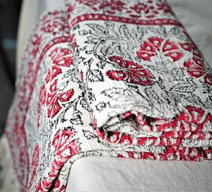 <b>Luxury</b> Eco-Friendly 100% Cotton Hand Block Print Throw <b>Blanket</b> for Home Decor-Modern Style All-Season Use Wholesale Product - Product Image 2