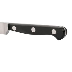 Couteaux d'office de cuisine noirs à triple rivet avec lame droite argentée et talon en métal pour l'épluchage des légumes et des fruits - Product Image 4
