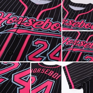 Maillot de baseball personnalisé style professionnel, boutonné sur le devant, en tissu respirant, uniforme d'équipe pour les tournois de ligue et les matchs de club - Product Image 2