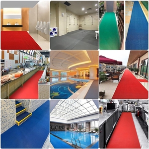 Tapete Antideslizante de Doble Color para Exteriores, Tapete Impermeable para Piscina, Tapete de PVC Tipo S - Product Image 6