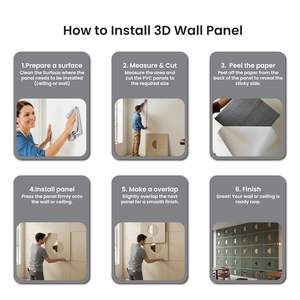 Panneau mural composite bois-plastique 3D design rustique imitation bois, durable, antidérapant, imperméable pour la maison, l'école et l'hôpital - Product Image 5