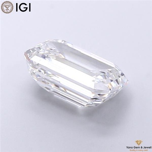 เพชรทรงเอเมอรัลด์ 4.50 กะรัต CVD เพาะเลี้ยงในห้องปฏิบัติการ ได้รับการรับรองจาก IGI สี D ความสะอาดระดับ VS1 ผลิตขึ้นเพื่อการฝังในเครื่องประดับชั้นดี - Product Image 6