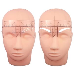Plantilla desechable para cejas con regla de medición y guía de forma para salón de belleza y microblading - Product Image 1