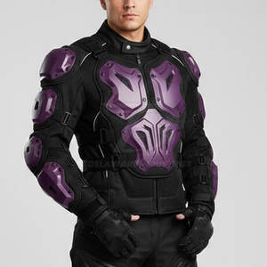 เสื้อแจ็คเก็ตป้องกันสำหรับผู้ชายสำหรับขี่มอเตอร์ไซค์ พร้อมแผ่นเสริมความแข็งแรงด้วยผ้าที่มีความทนทานสูง ปรับขนาดได้และสวมใส่สบาย - Product Image 4