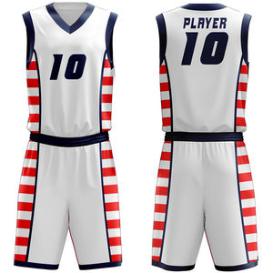 Tenue de sport professionnelle personnalisée de haute qualité pour adultes, uniforme de basketball, dernier design, uni, 100% polyester respirant - Product Image 1