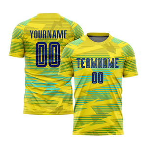 Ensemble de maillots de football pour hommes à motif éclair, kit de maillot de football personnalisé imprimé, respirant, séchage rapide, vêtements de sport d'entraînement OEM - Product Image 4