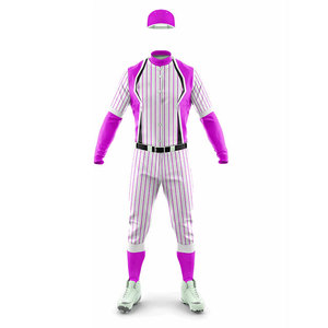 Custom Print Plus Sizes <b>Baseball</b> Men's Uniform Long Sleeve Jersey Pants Set Adjustable <b>Baseball</b> Uniform Blank Printed Suit - Product Image 5